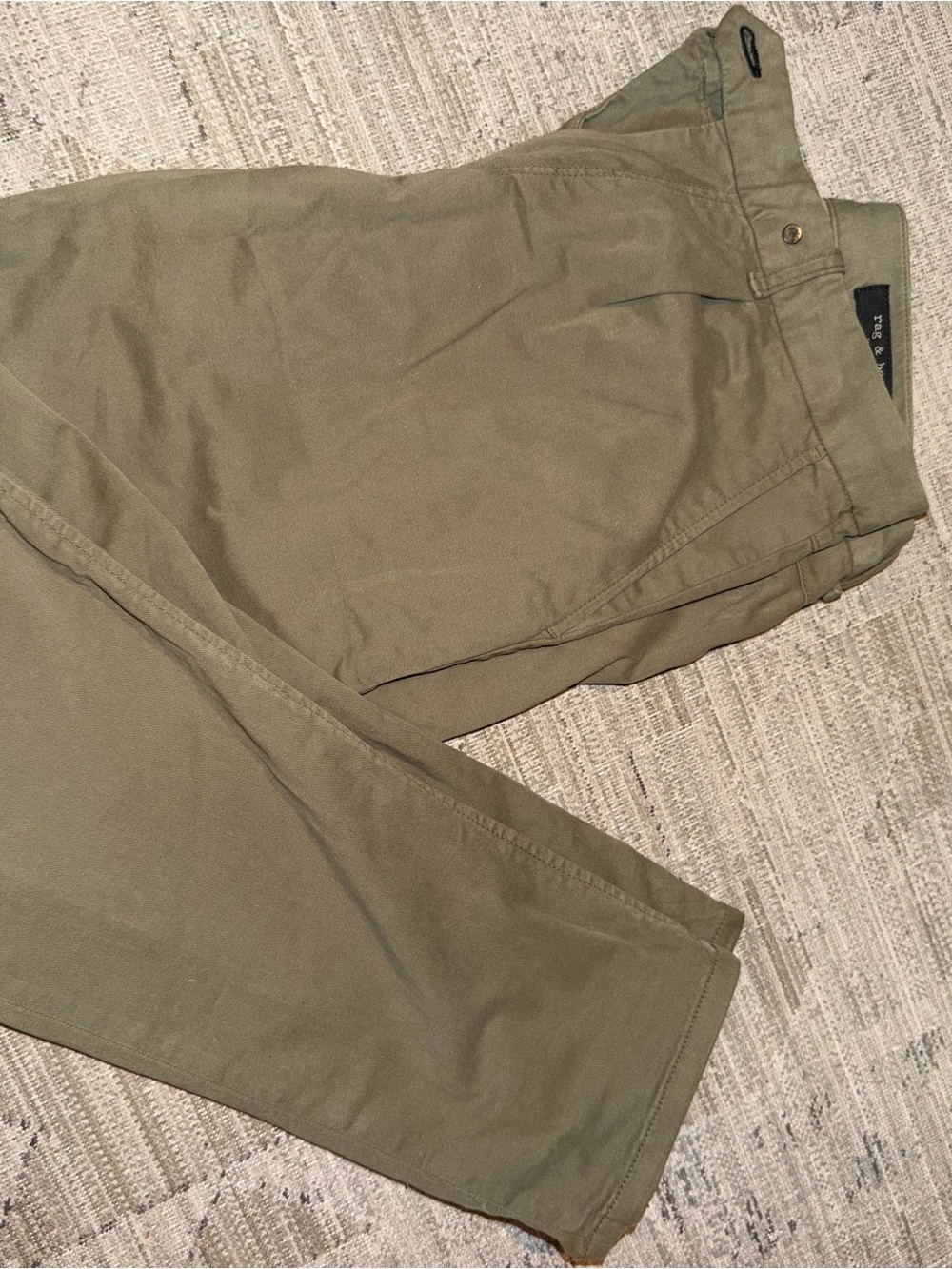 rag & bone Olive Chinos - Straight Leg